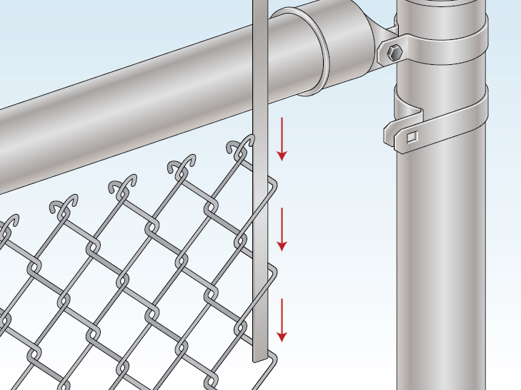 How to Install a Chain Link Fence (Traditional) Wire Fence