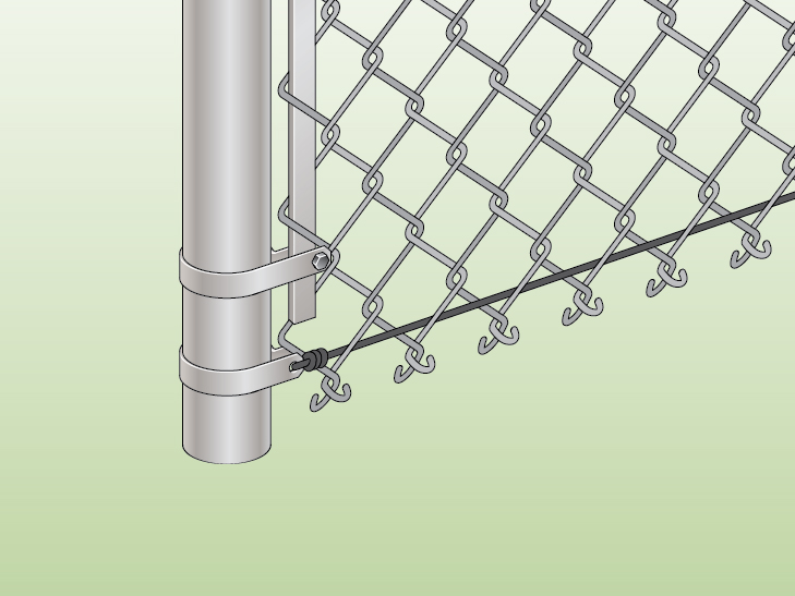 How to Install a Chain Link Fence (Traditional) Wire Fence
