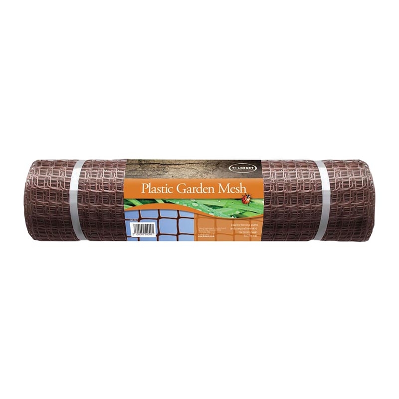 50mm Hole, Brown Plastic Garden Mesh (H1m x L5m) | Wire Fence