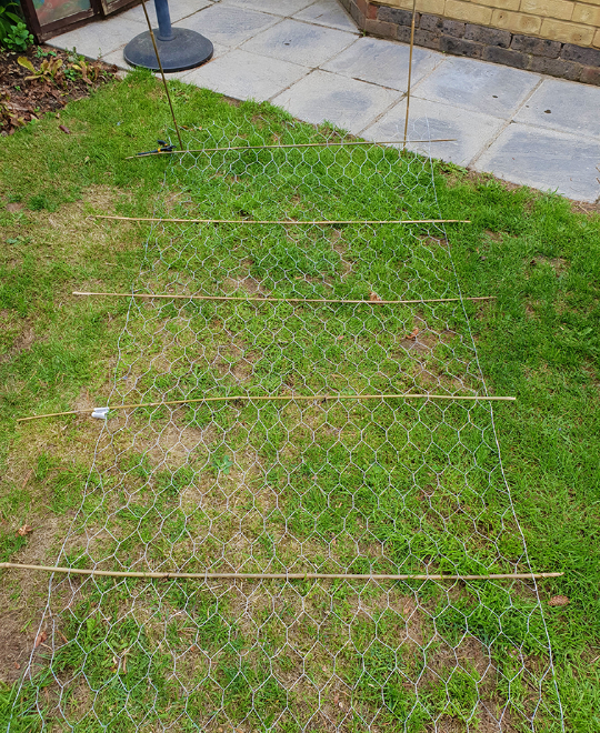 chicken-wire-tomato-cage-finished-weave-with-sticks