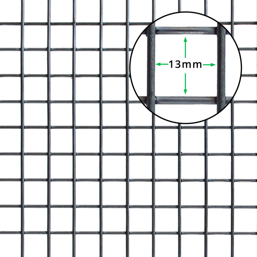 13mm x 13mm PRIME Welded Wire Mesh (H1.2m x L12.5m) - 16g. | Wire Fence ...