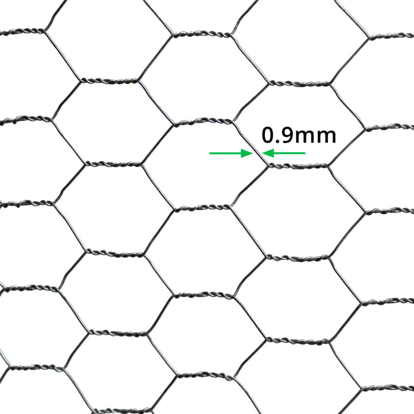 25mm-ECONOMY-Chicken-Wire-Netting-(H60cm-x-L10m)-20g.-wire-thickness