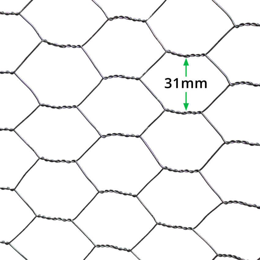 31mm-ECONOMY-Chicken-Wire-Netting (H60cm-x-L50m)-19g-hole-size