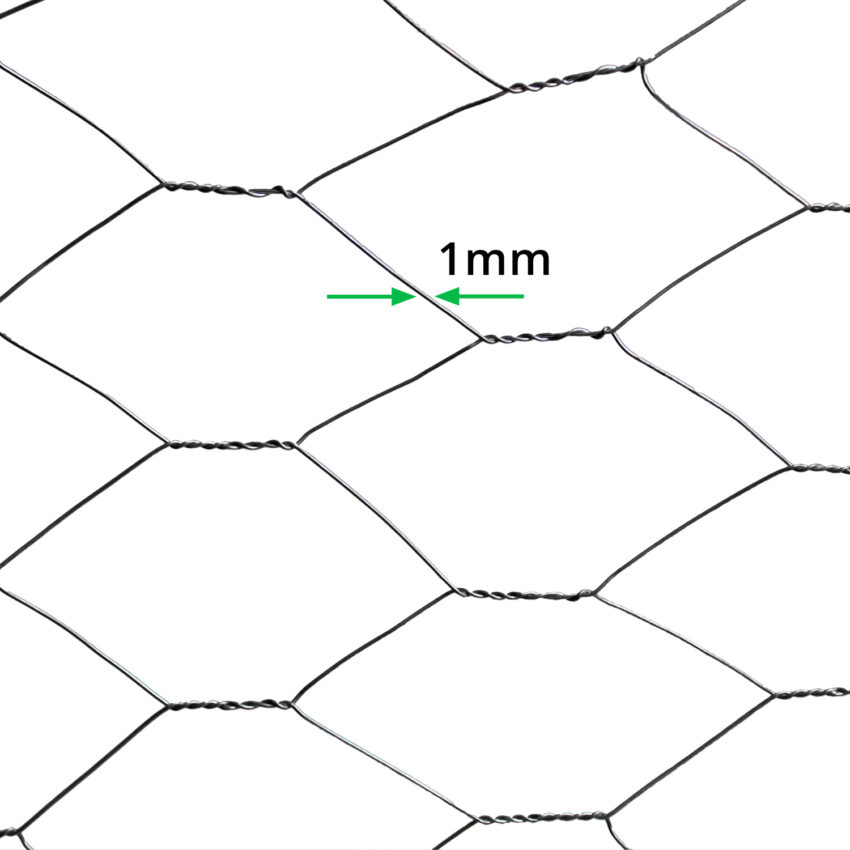 50mm-ECONOMY-Chicken Wire-Netting-(H60cm-x-L10m)-19g-wire-dia-1mm