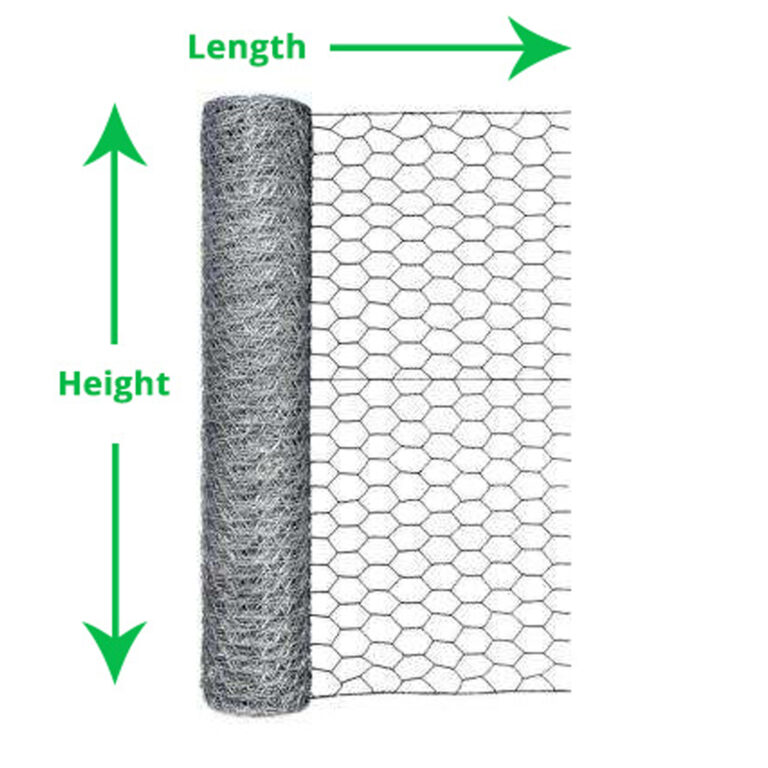 Chicken Wire - 24-in x 50-ft - 1-in Mesh - Steel 280646