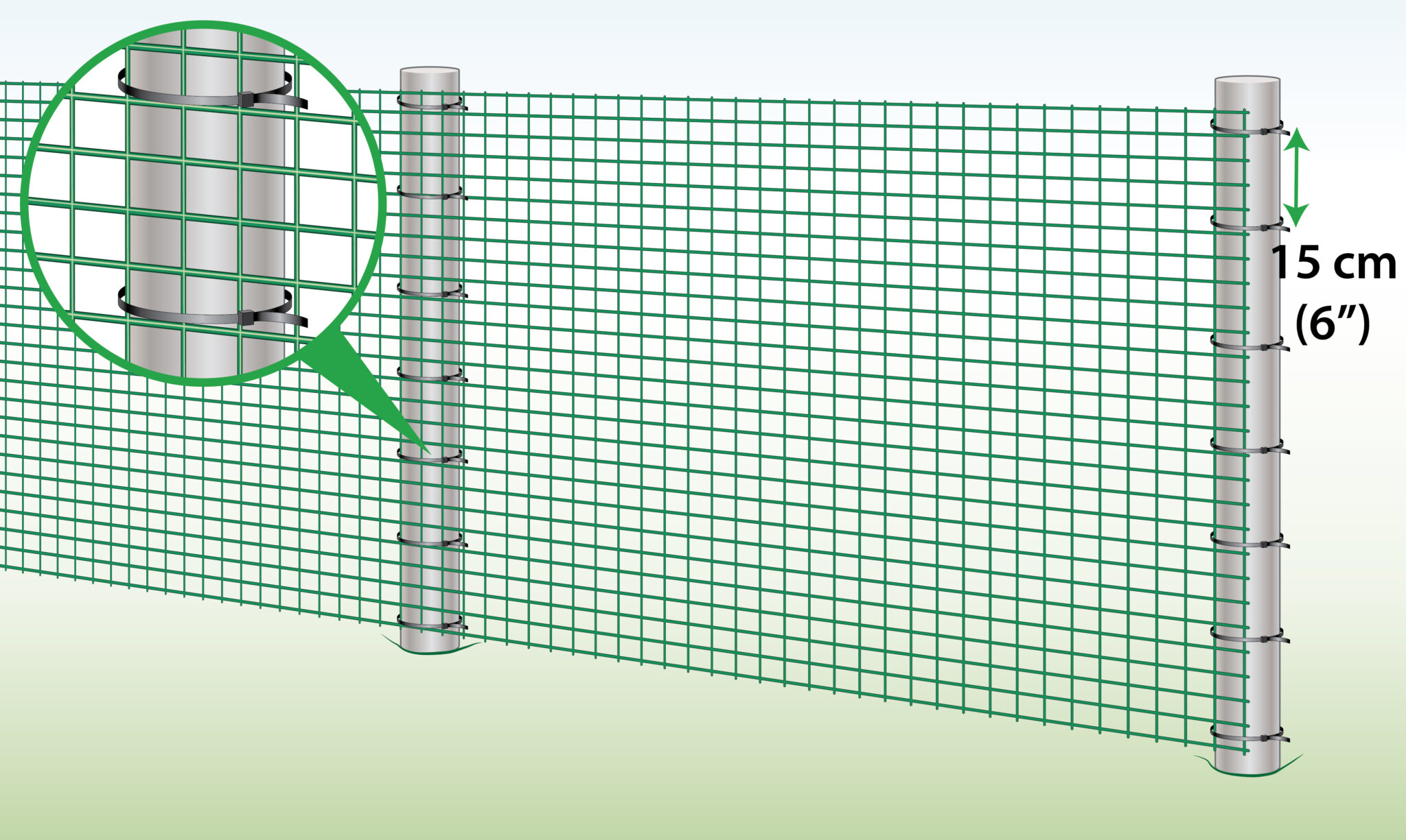 fix-plastic-mesh-to-steel-posts