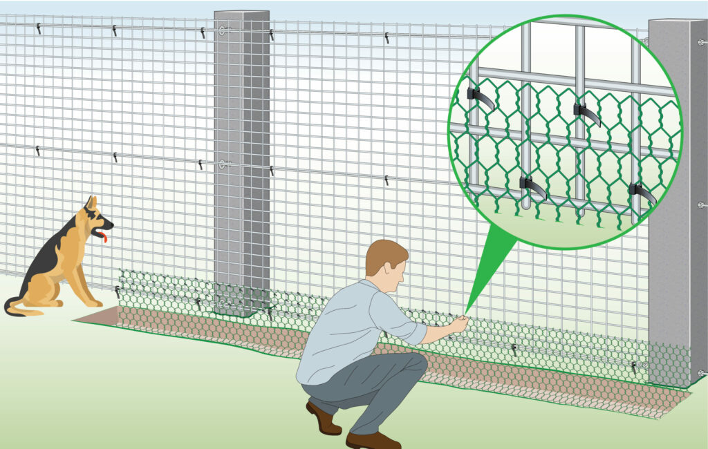 use-cable-ties-to-fasten-mesh-to-existing-wire-fence