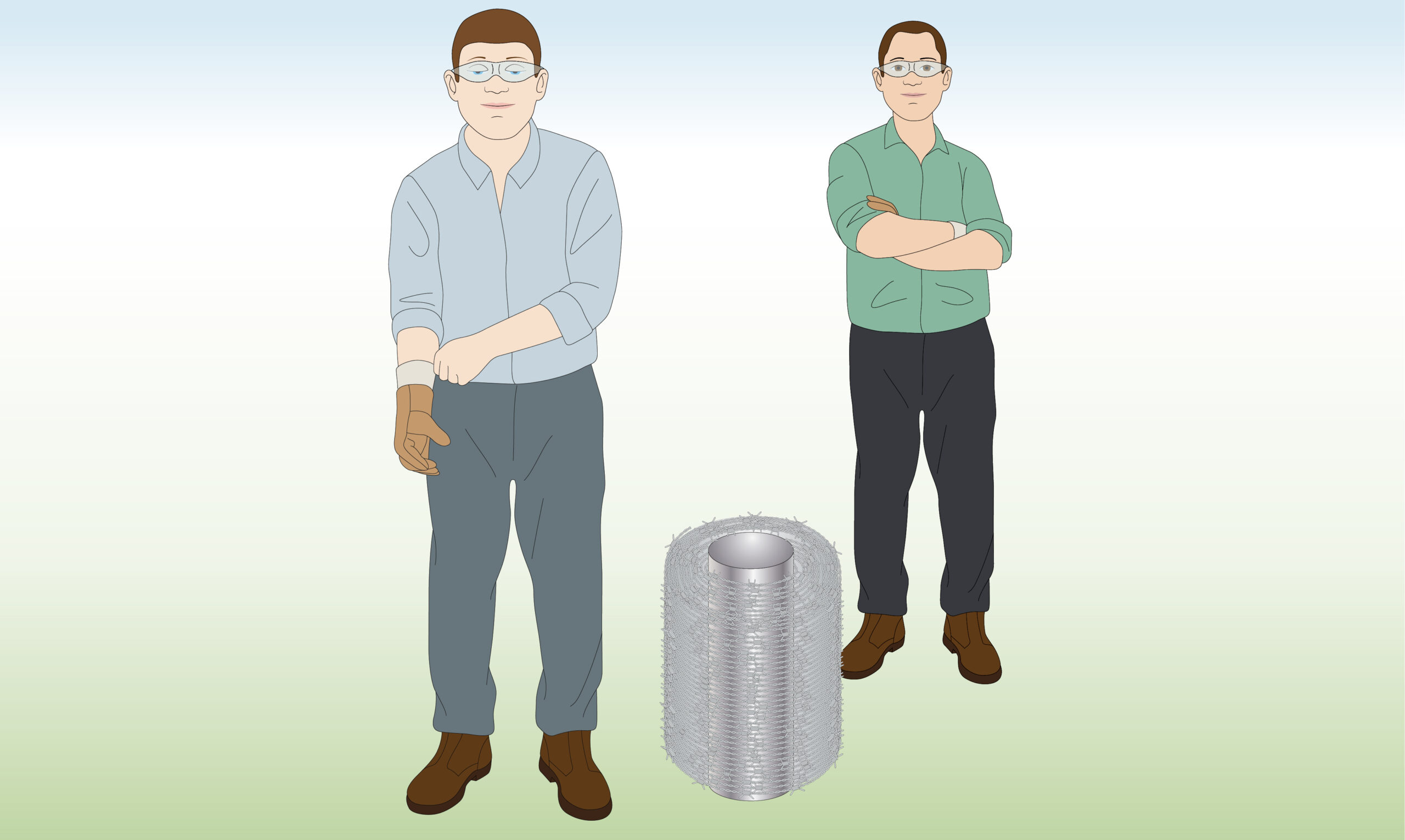 men-wearing-safety-gear-for-barbed-wire