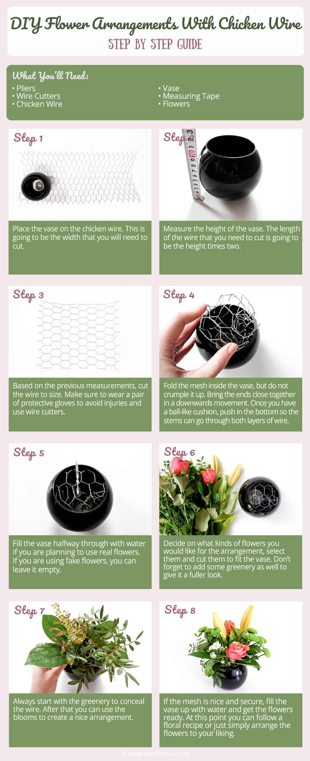 using-chicken-wire-in-flower-arrangements-infographic