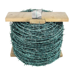 2mm Green PVC Coated High Tensile Barbed Wire (200m Coil)