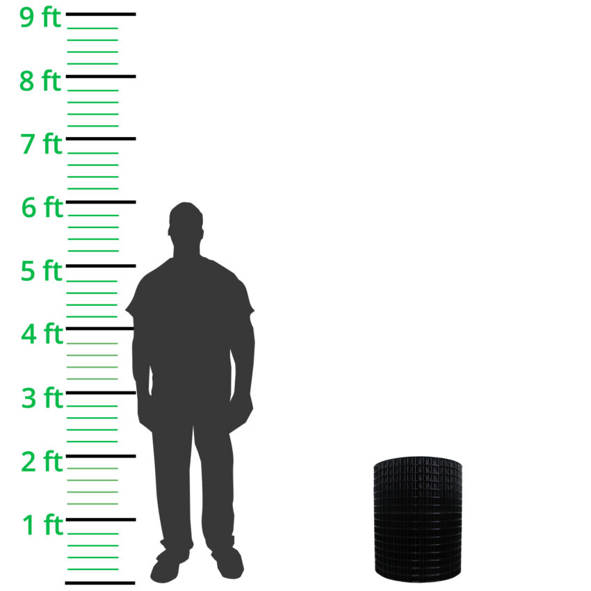 38mm-x-38mm-Premium-Black-PVC-Mesh-H60cm-xL30m-10-9g-roll-height