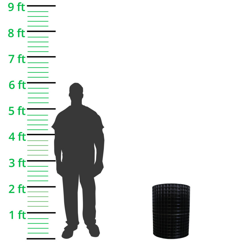 38mm-x-38mm-Premium-Black-PVC-Mesh-H65cm-xL30m-10g-roll-height