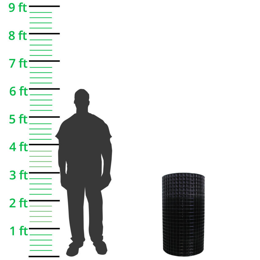 38mm-x-38mm-Premium-Black-PVC-Mesh-H90cm-xL30m-10g-roll-height