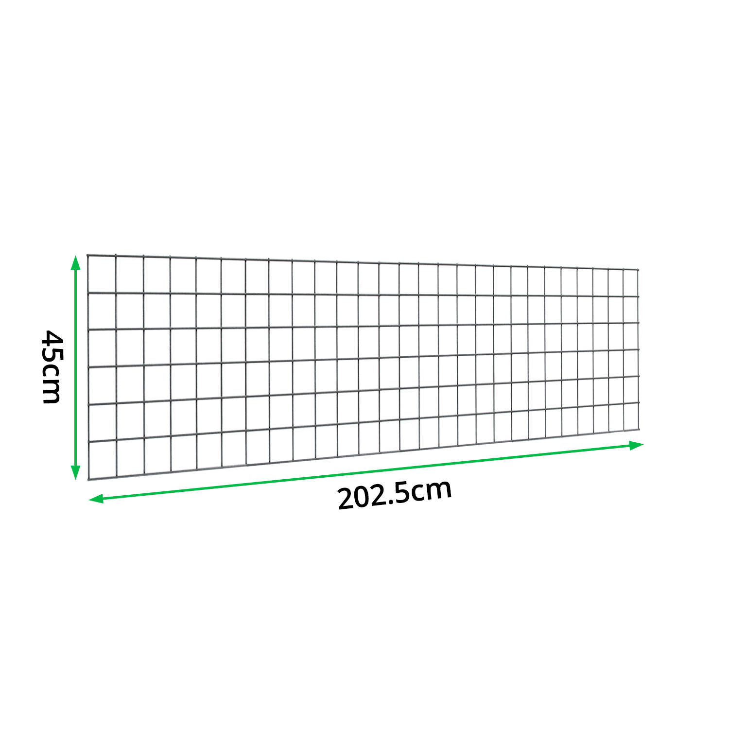 L202.5cm-x-H45cm-Welded-Gabion-Panel-(5mm-dia)-measurements