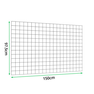 PVC-L150cm-x-H97.5cm-Welded-Gabion-Panel-(4.3mm-dia)-measurements