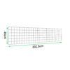 PVC-L202.5cm-x-H45cm-Welded-Gabion-Panel-(4.3mm-dia)-measurements