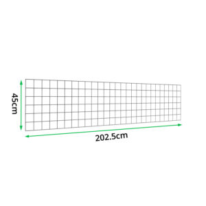 PVC-L202.5cm-x-H45cm-Welded-Gabion-Panel-(4.3mm-dia)-measurements