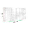 PVC-L202.5cm-x-H97.5cm-Welded-Gabion-Panel-(4.3mm-dia)-measurements