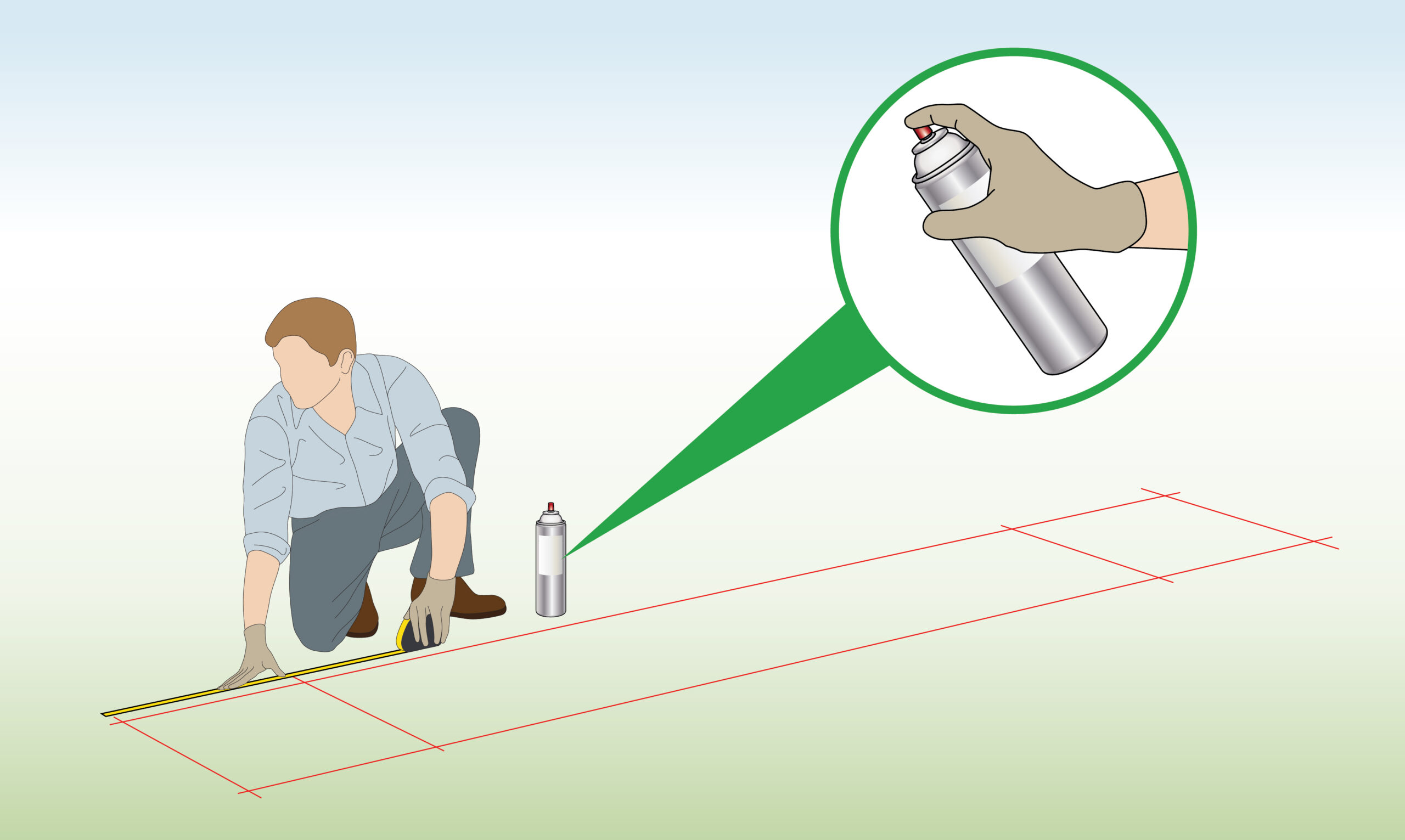 mark-location-for-gabion-pillars-with-spray-paint-diagram