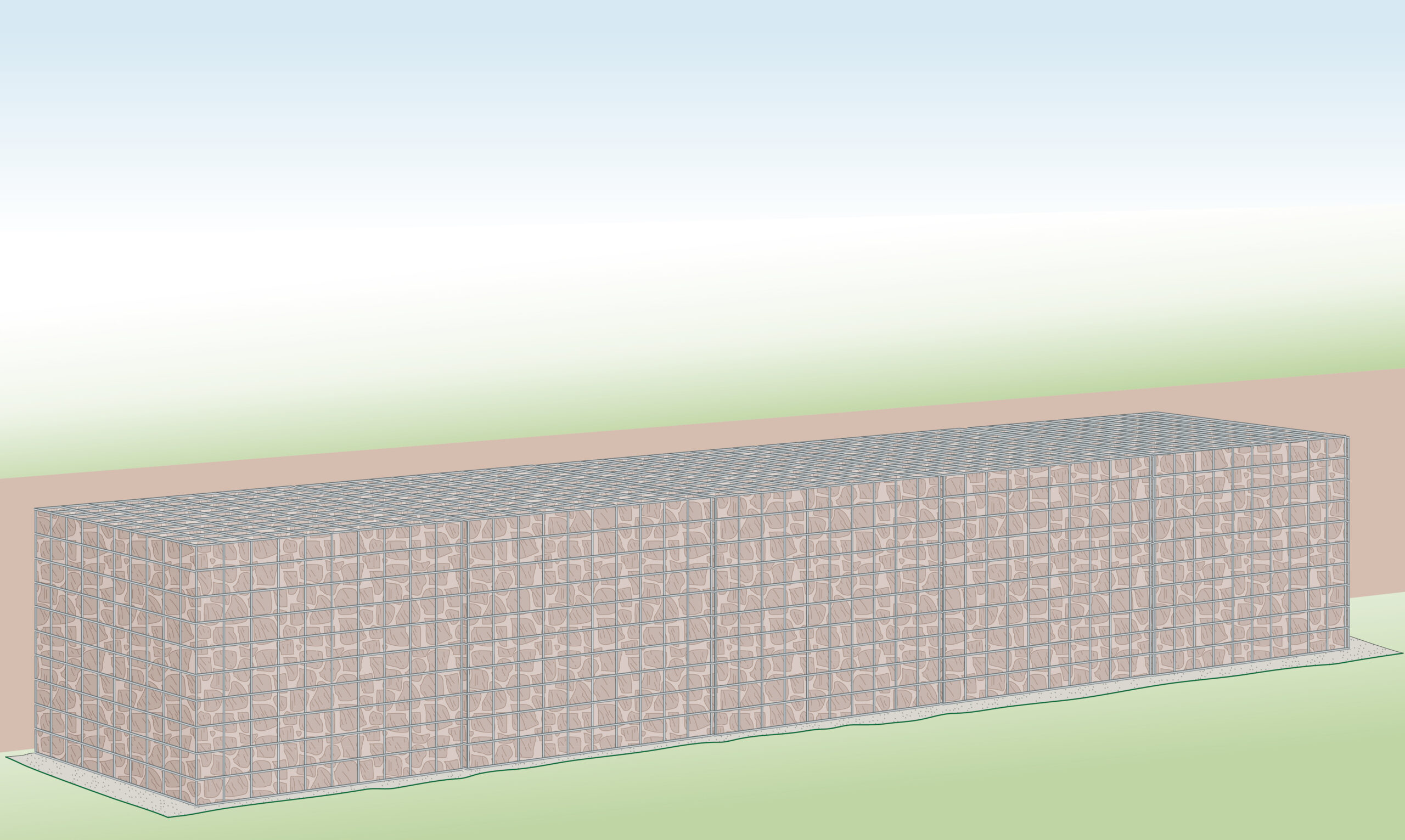 finshed-retaining-gabion-wall-1m-tall