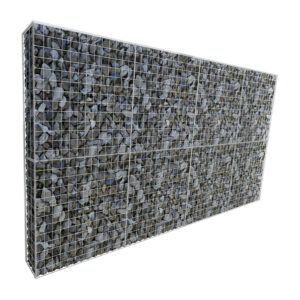 L390cm-D22.5cm-H195cm-Gabion-Wall-Kit-diagonal-with-stones