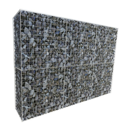 L292.5cm-D45cm-H195cm-Gabion-Wall-Kit-diagonal-with-stones