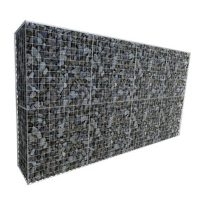 L390cm-D45cm-H195cm-Gabion-Wall-Kit-diagonal-with-stones