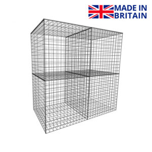 L195cm-D97.5cm-H195cm-Gabion-Wall-Kit-made-in-britain