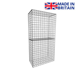 L97.5cm-D45cm-H195cm-Gabion-Wall-Kit-made-in-britain