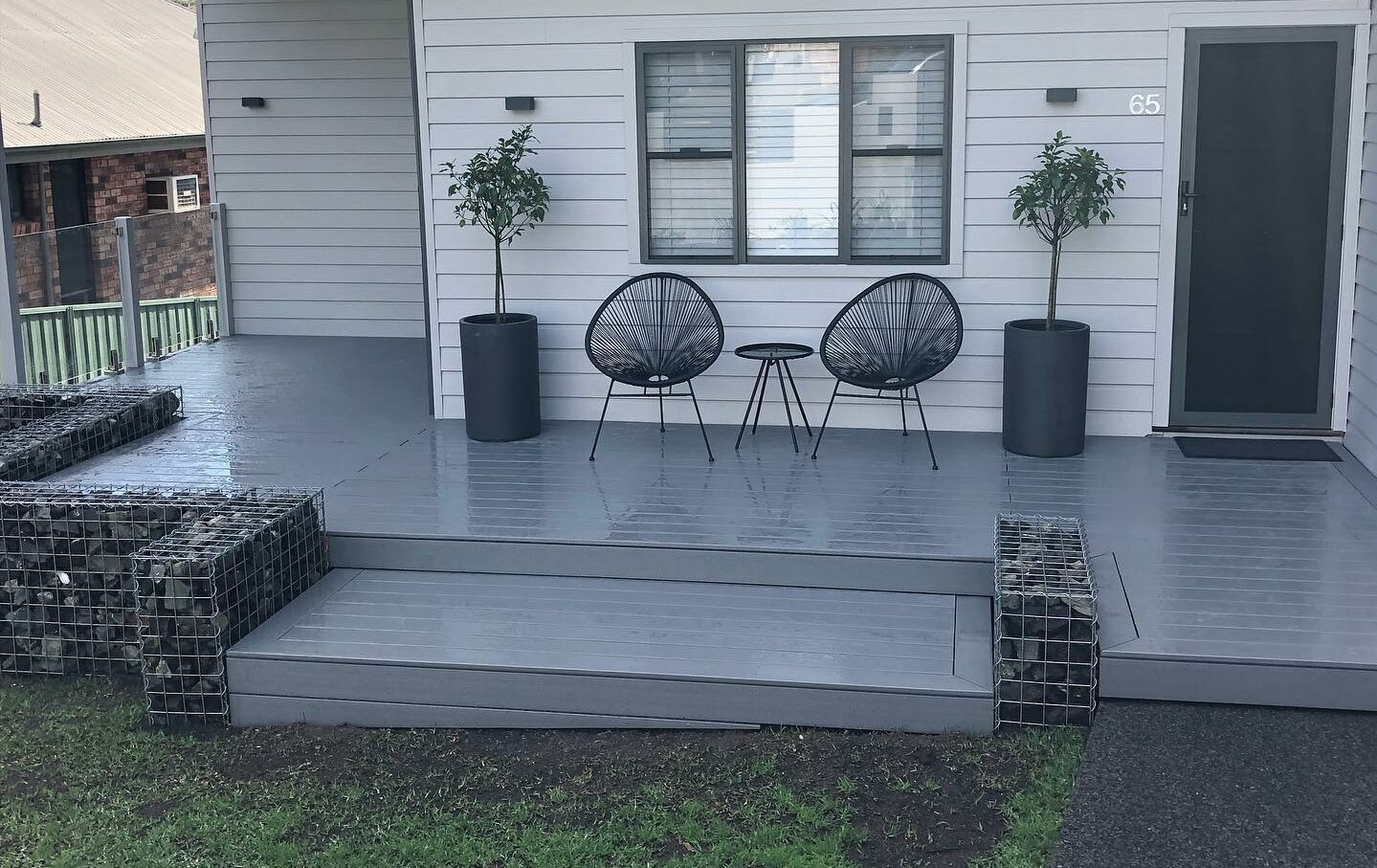 gabion-porch