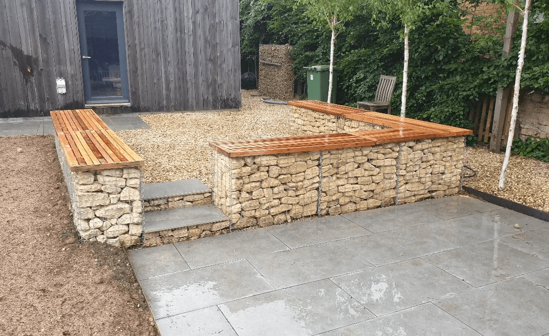 gabion-benches