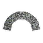 L225cm x D120cm x H45cm PVC Coated Curved Gabion Kit (3.2mm dia.)