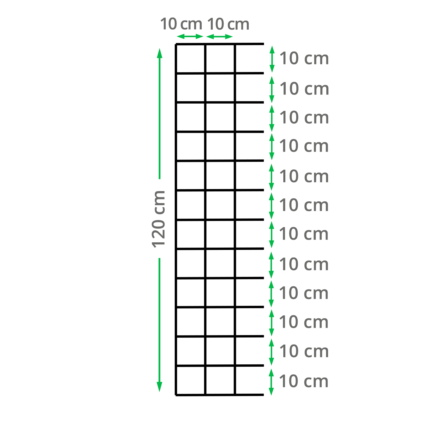 100mm x 100mm Stock Fence (H120cm x L100m) 12g. Wire Fence
