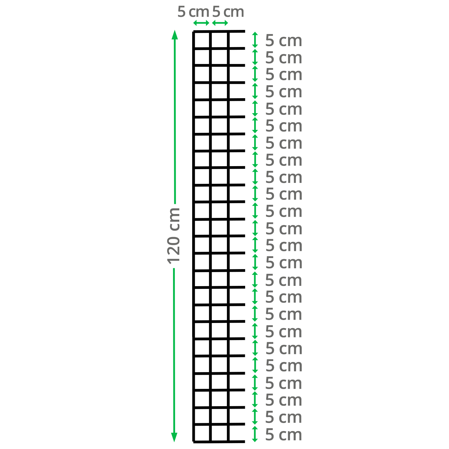 50mm x 50mm Stock Fence (H120cm x L30m) 16g. Wire Fence