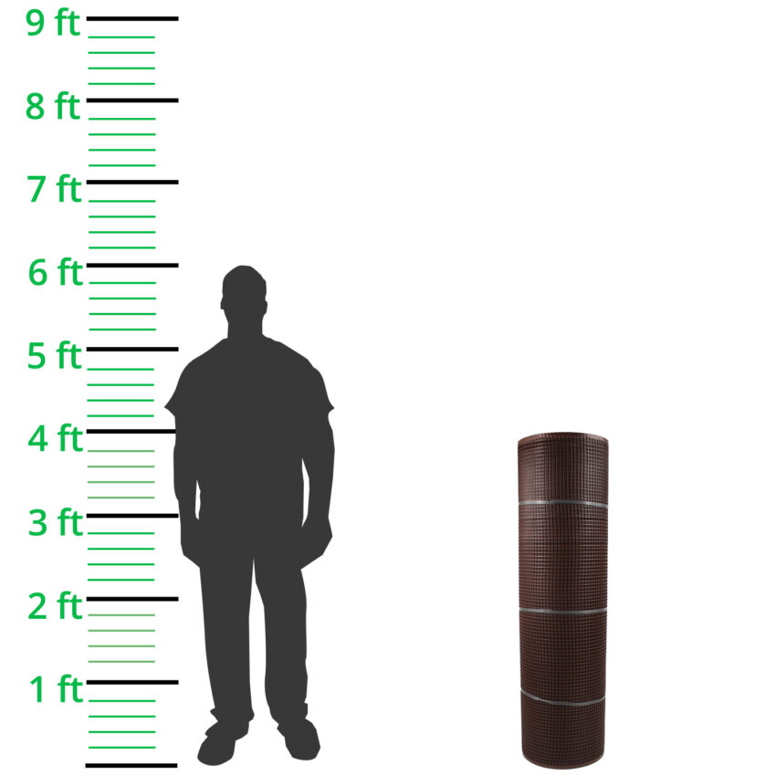 13mm-Hole-Brown-Plastic-Tree-Guard-Mesh-Roll-(H1.2m-x-L50m)-height