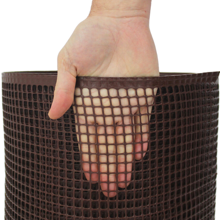 13mm-Hole-Brown-Plastic-Tree-Guard-Mesh-Roll-L50m-closeup