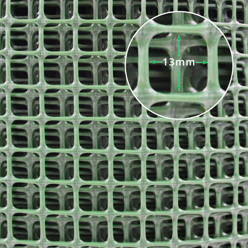 13mm-Hole-Green-Plastic-Tree-Guard-Mesh-Roll-L50m-hole-size