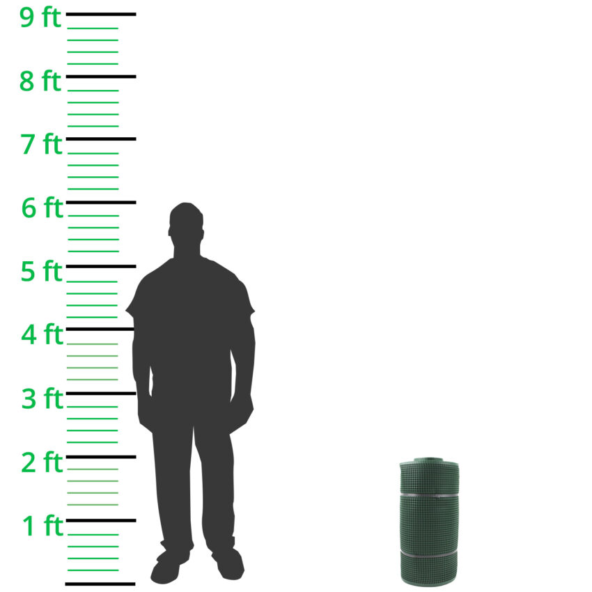 13mm-Hole-Green-Plastic-Tree-Guard-Mesh-Roll-h0.6-L50m-height