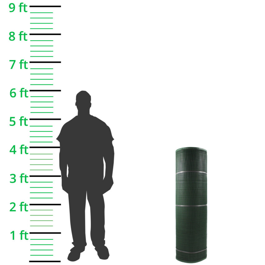 13mm-Hole-Green-Plastic-Tree-Guard-Mesh-Roll-h1.2-L50m-height