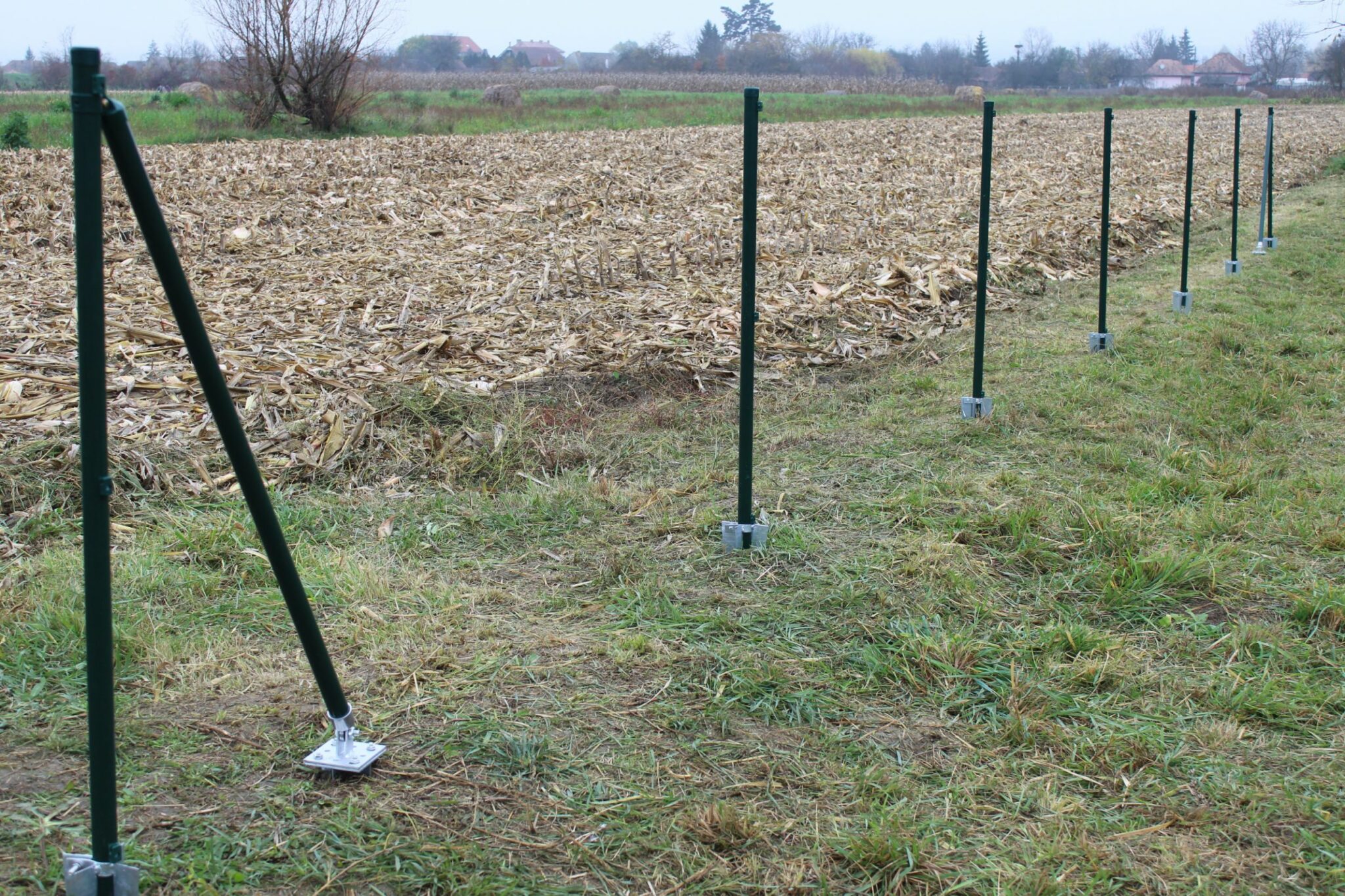 all-eurofence-posts-installed