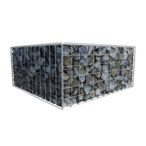 L97.5cm-D97.5cm-H45cm-Gabion-Wall-Kit-diagonal-with-rocks