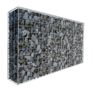 L195cm-D22.5cm-H97.5cm-Gabion-Wall-Kit-diagonal-with-rocks