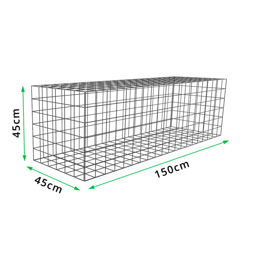 L150cm-D45cm-H45cm-Welded-Gabion-with-measurements