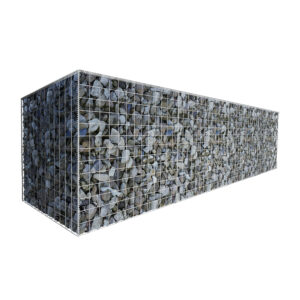 L390cm-D97.5cm-H97.5cm-Gabion-Wall-Kit-diagonal-with-rocks