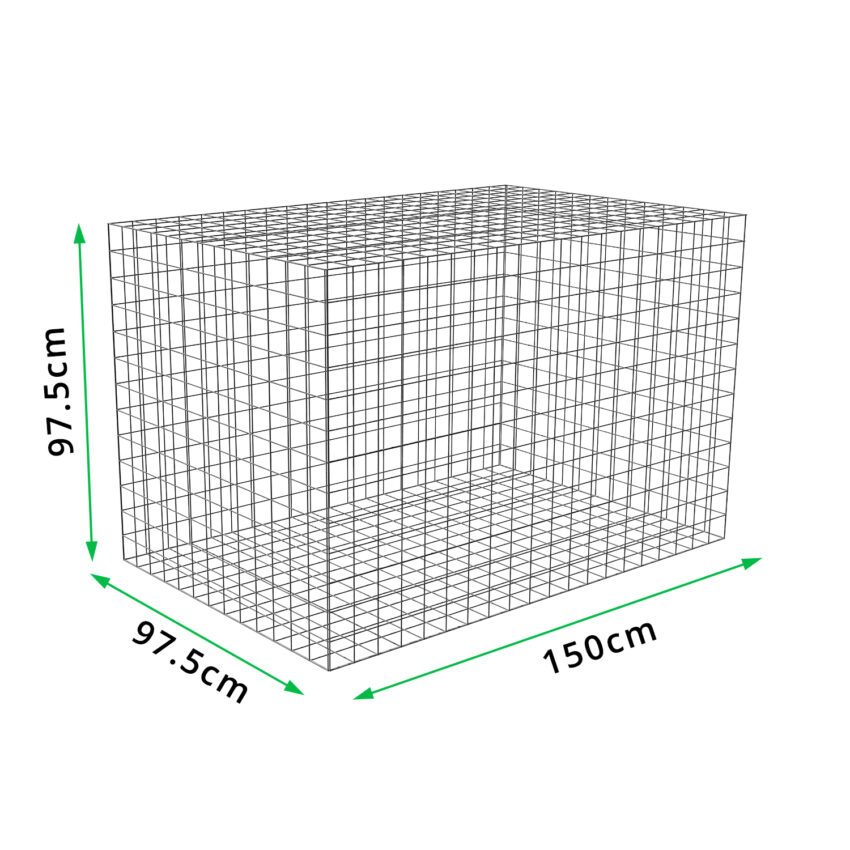 L150cm-D97.5cm-H97.5cm-Welded-Gabion-with-measurements