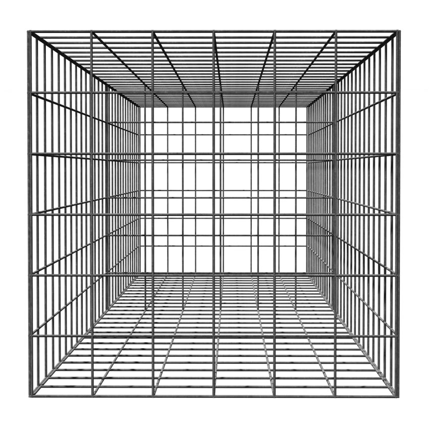 L202.5cm-D45cm-H45cm-Welded-Gabion-side