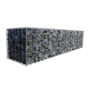 L195cm-D45cm-H45cm-Gabion-Wall-Kit-diagonal-with-rocks