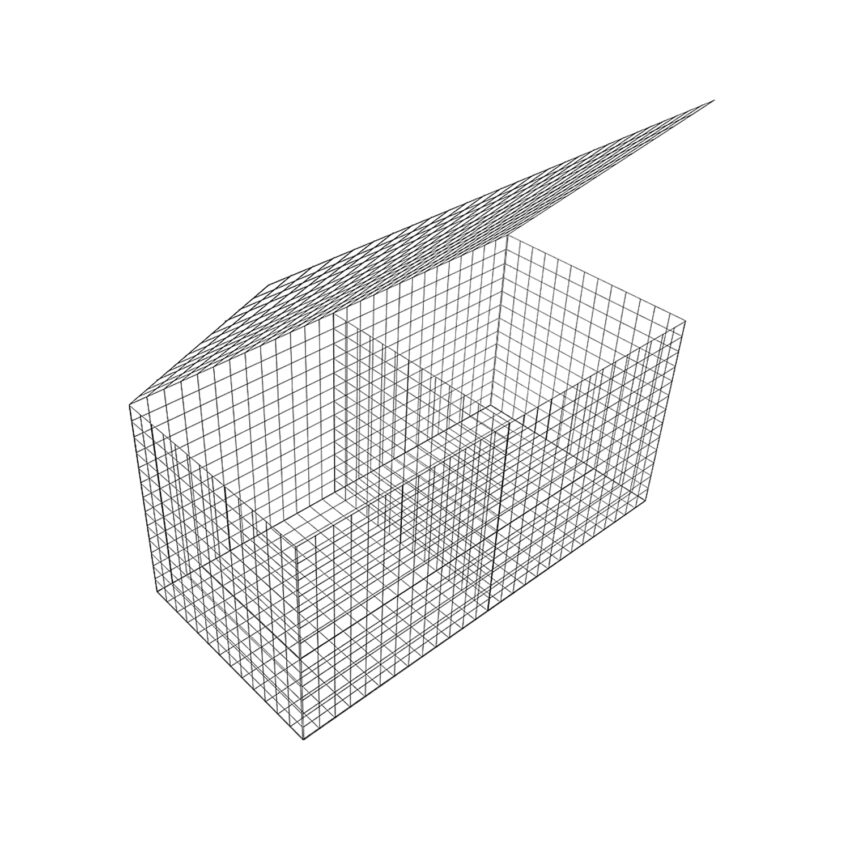 L202.5cm-D97.5cm-H97.5cm-Welded-Gabion-lid-open