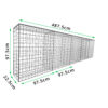 L487.5cm-D22.5cm-H97.5cm-Gabion-Wall-Kit-diagonal-with-measurements