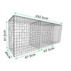 L292.5cm-D45cm-H97.5cm-Gabion-Wall-Kit-diagonal-with-measurements